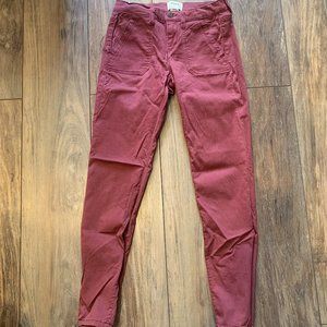 maroon jeggings